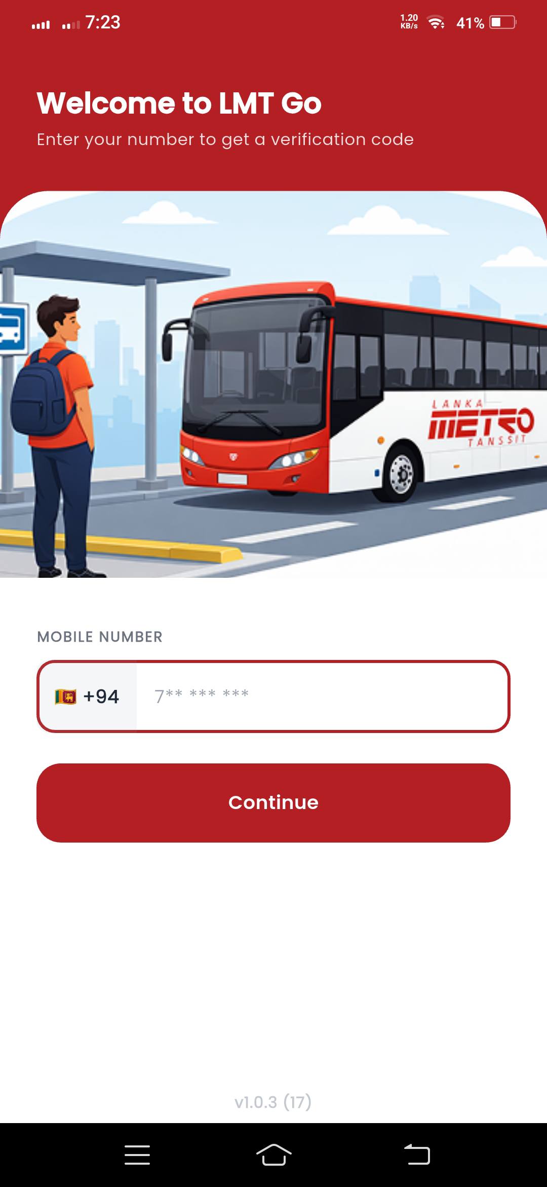 LMT-GO app screenshot 1